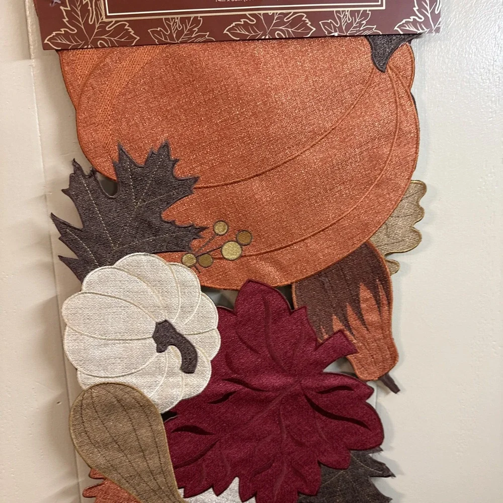Home Wear Fall Harvest Collection Table Centerpiece 14inx36in